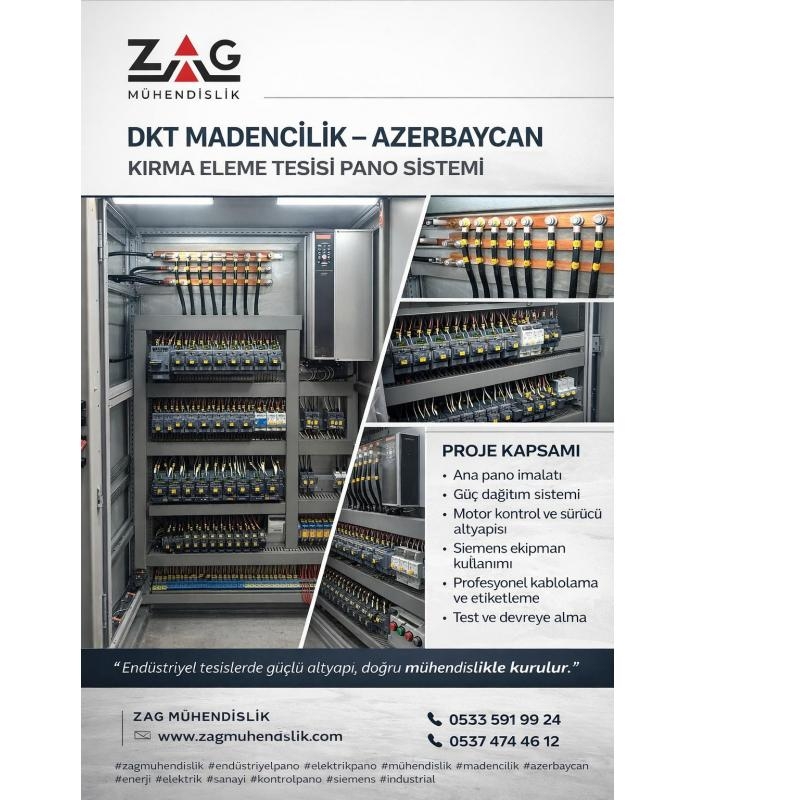 DKT MADENC�L�K - AZERBAYCAN KIRMA ELEME TES�S� PANO S�STEM�